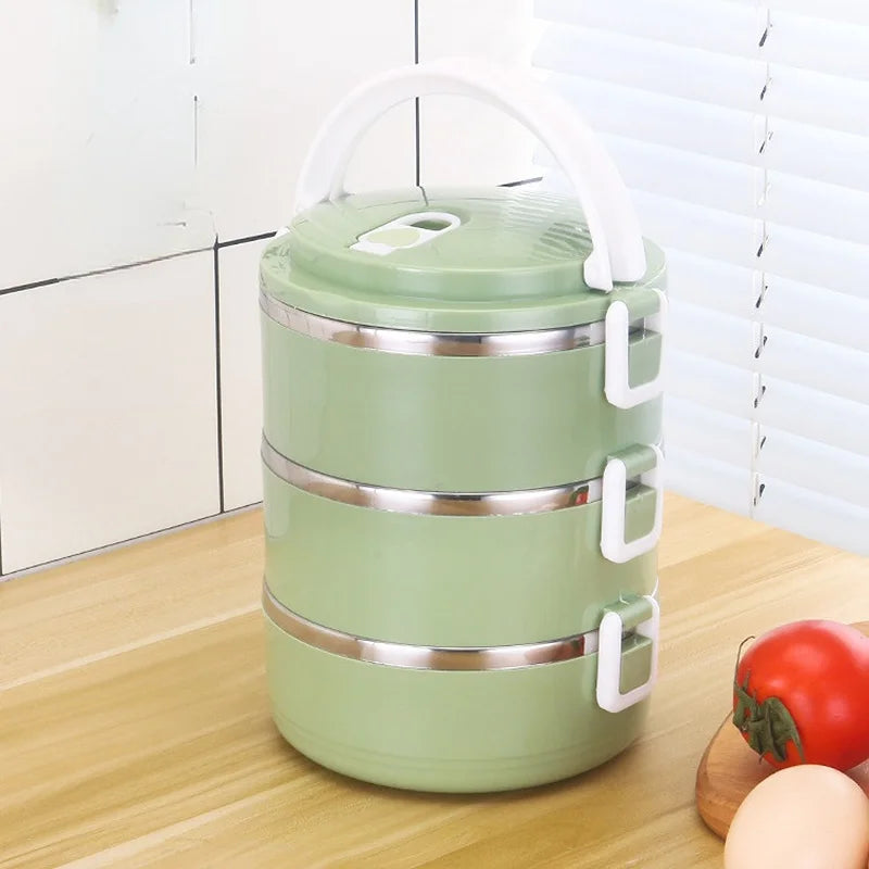 Portable Multi-layer Stainless Steel Lunch Box
