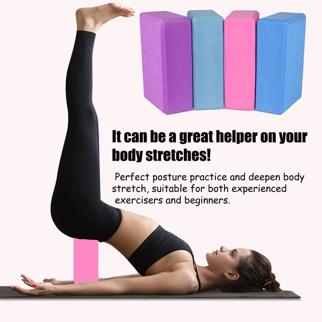 2PCS EVA Yoga Blocks Foam Brick Set