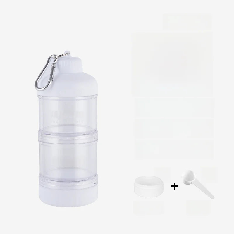 Portable Protein Powder Funnel & Capsule Storage Cup