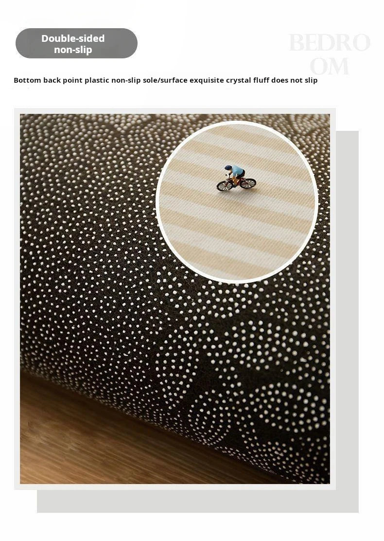 VIKAMA Cream Wind Area Rug — Stain-Resistant, Non-Slip, Washable Home Carpet