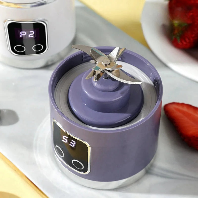 2025 Mini Electric Ice Crusher & Juicer 450ML with Digital Display