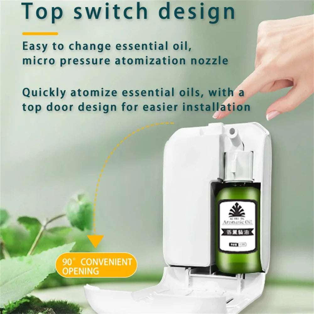 L SCENT TUNNEL Wall-Mounted Aroma Diffuser — 200 m³ Coverage Essential Oil Machine with Bluetooth APP Control for Home, Spa & Hotel Fragrance (140 ml)