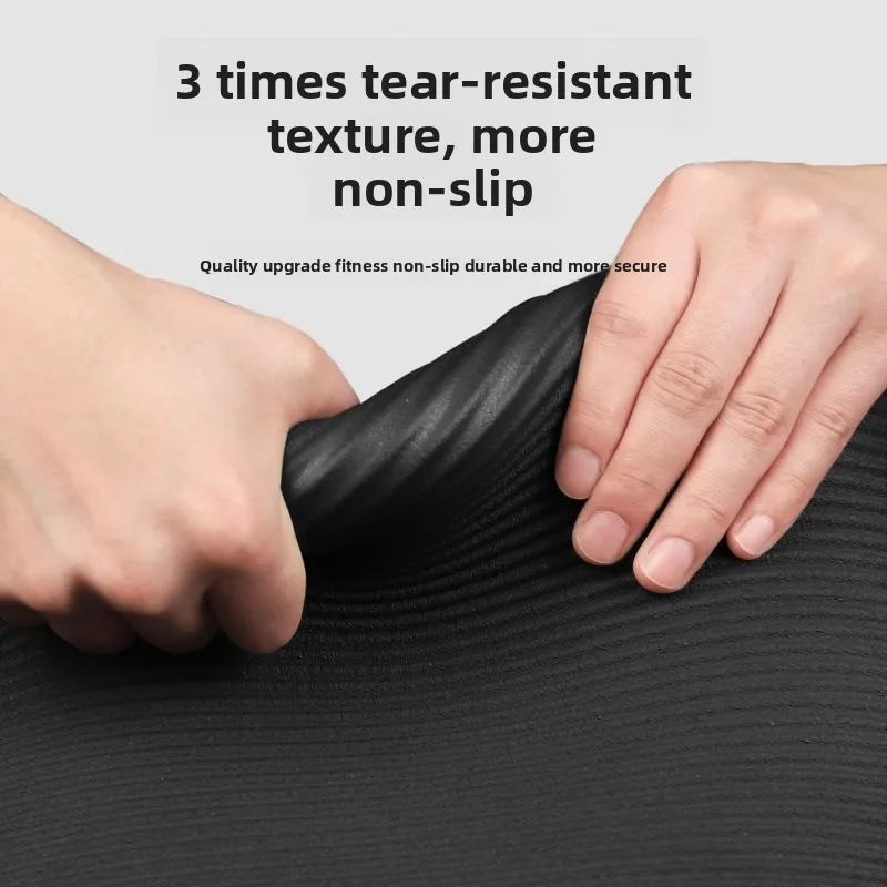 Thick Non-Slip Yoga Mat — 10-20 mm NBR Fitness Mat for Core Strength, Cardio, and Home Training (200 × 60 cm)