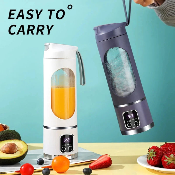 2025 Mini Electric Ice Crusher & Juicer 450ML with Digital Display
