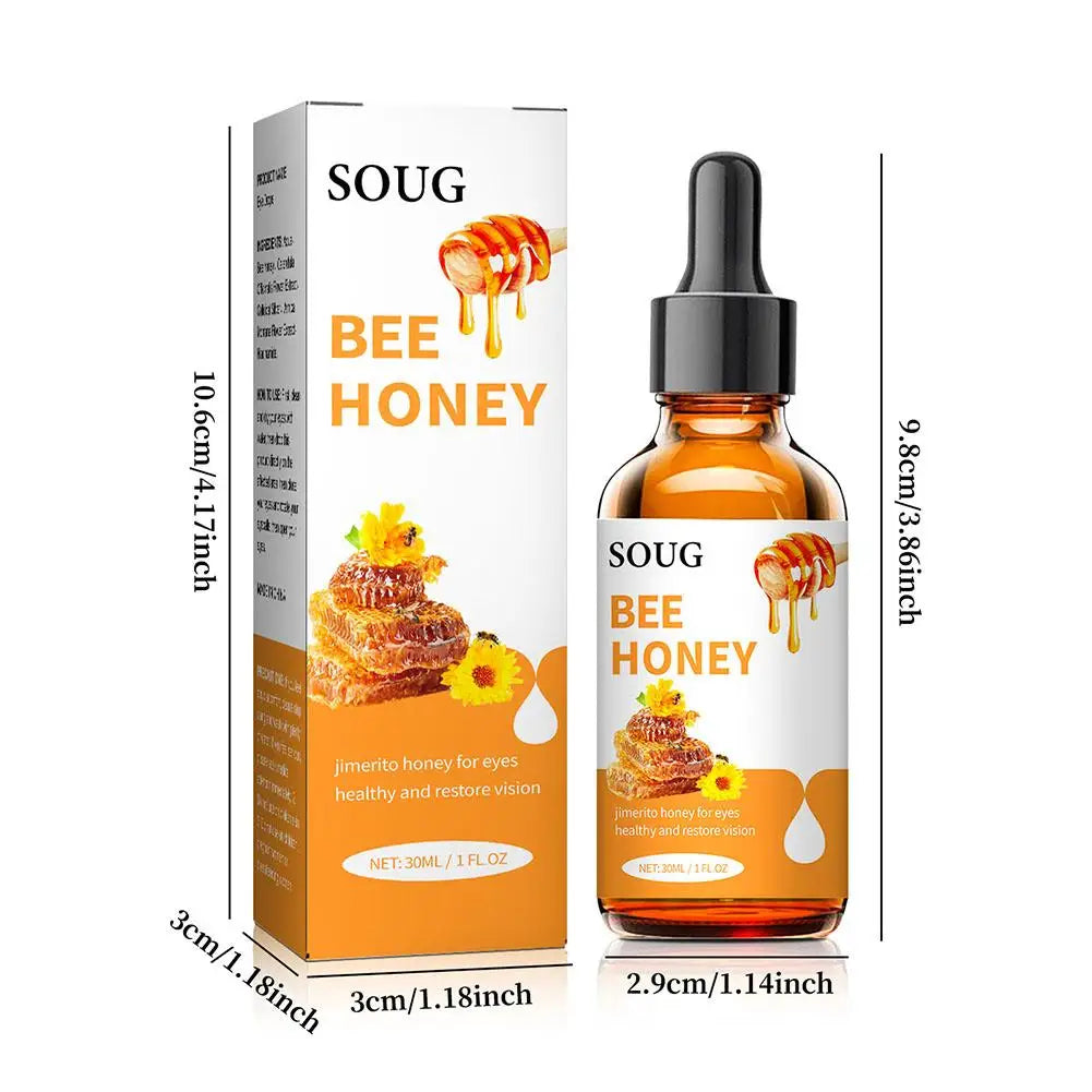 Jimerito Honey for Eyes — Stingless Bee Honey Eye Drops for Refreshing, Soothing & Nourishing Eye Care (2 × 30 ml)