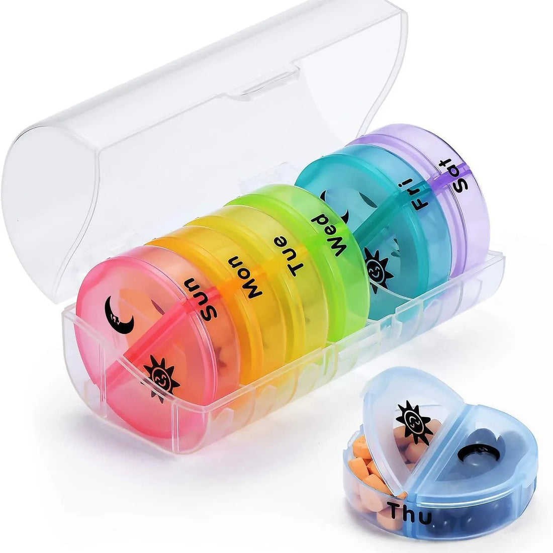 1PC Weekly Pill Case – 7-Day Portable Pill Organizer