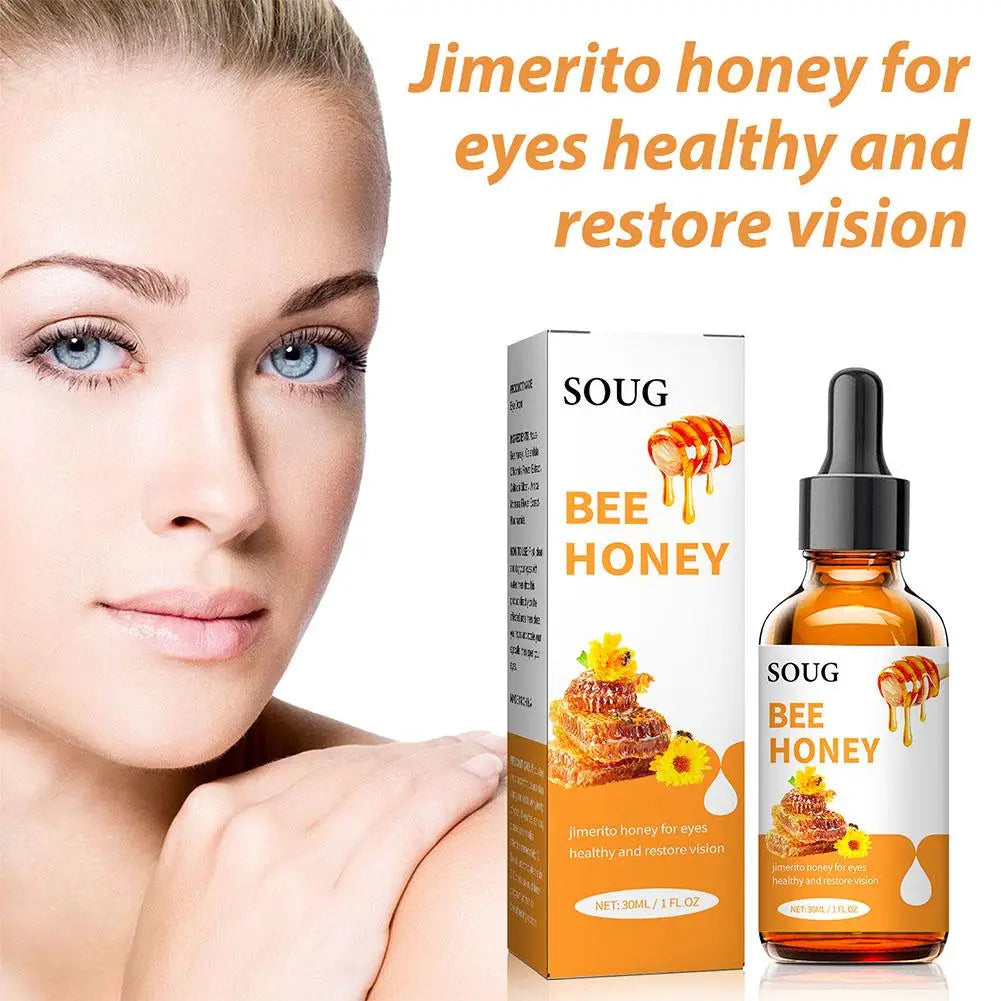Jimerito Honey for Eyes — Stingless Bee Honey Eye Drops for Refreshing, Soothing & Nourishing Eye Care (2 × 30 ml)