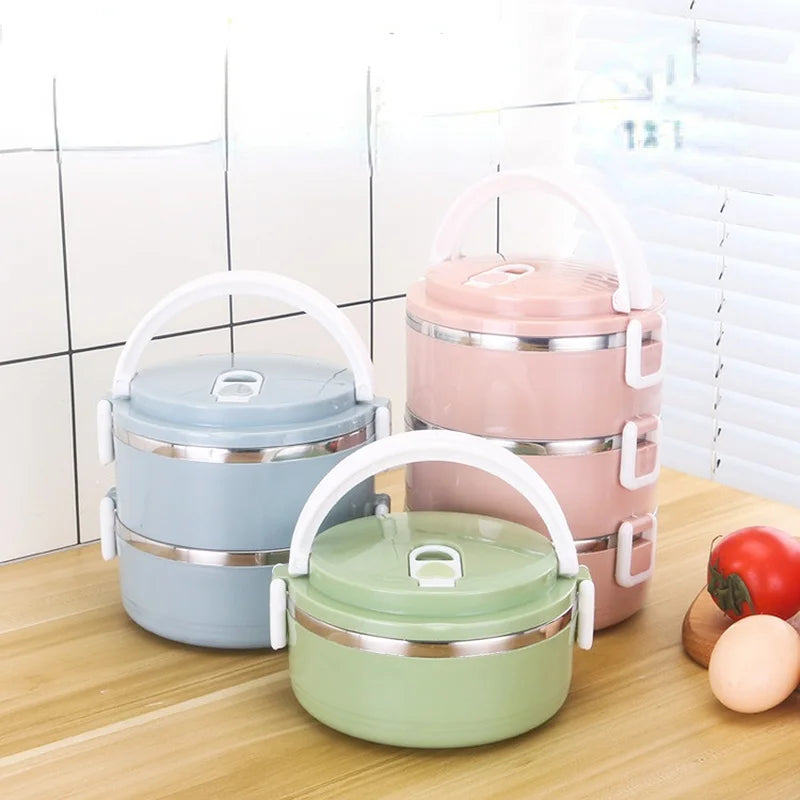 Portable Multi-layer Stainless Steel Lunch Box