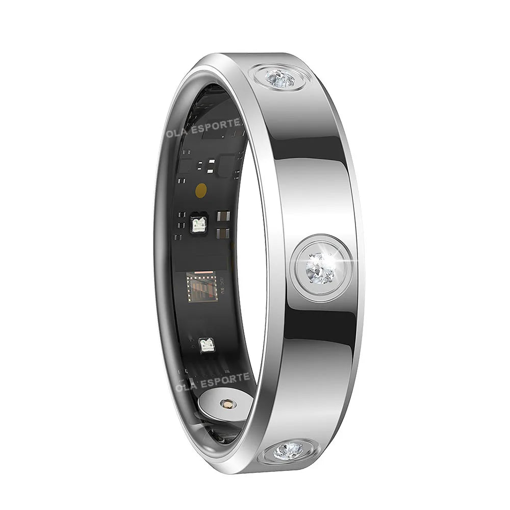 Fashion Smart Ring — Activity, Heart Rate & Sleep Wellness Tracker (5ATM Waterproof, Unisex, Android & iOS)