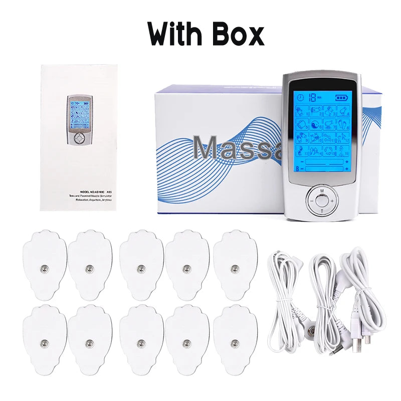 16-Mode EMS TENS Muscle Stimulator & Digital Massager