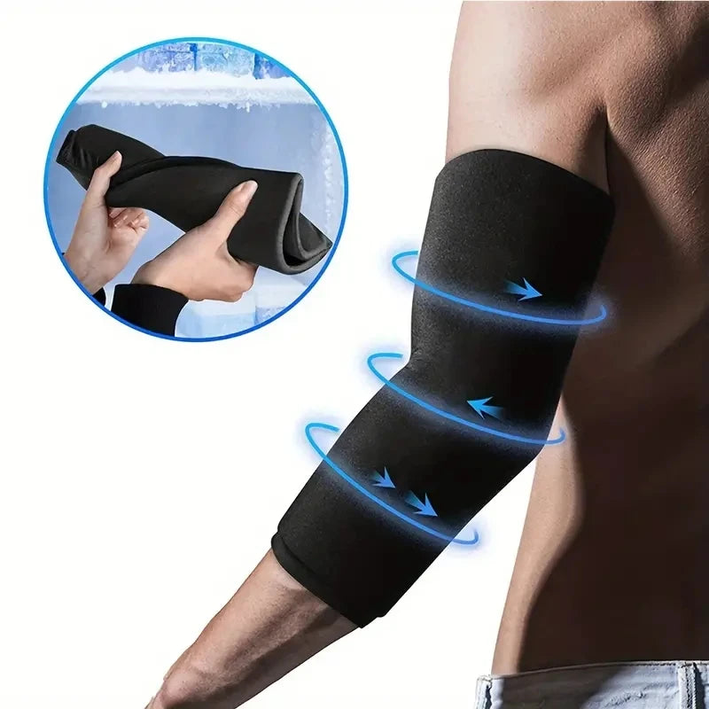 1pc Gel Ice Sleeve - Multipurpose Hot & Cold Wrap for Elbow, Knee, Ankle, Hand
