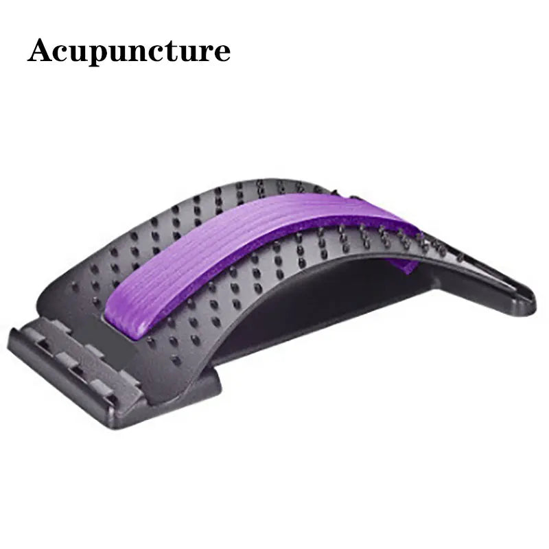Adjustable Back & Spine Stretcher — Multi-Level Lumbar and Cervical Support Massager for Posture Alignment, Tension Relief & Fitness Recovery
