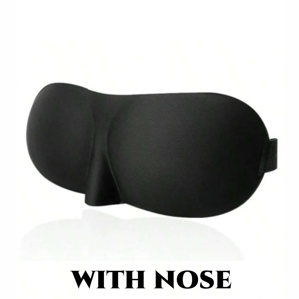 3D Contoured Sleep Mask – 100% Light Blocking Eye Cover