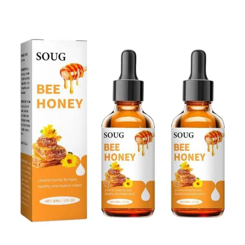 Jimerito Honey for Eyes — Stingless Bee Honey Eye Drops for Refreshing, Soothing & Nourishing Eye Care (2 × 30 ml)