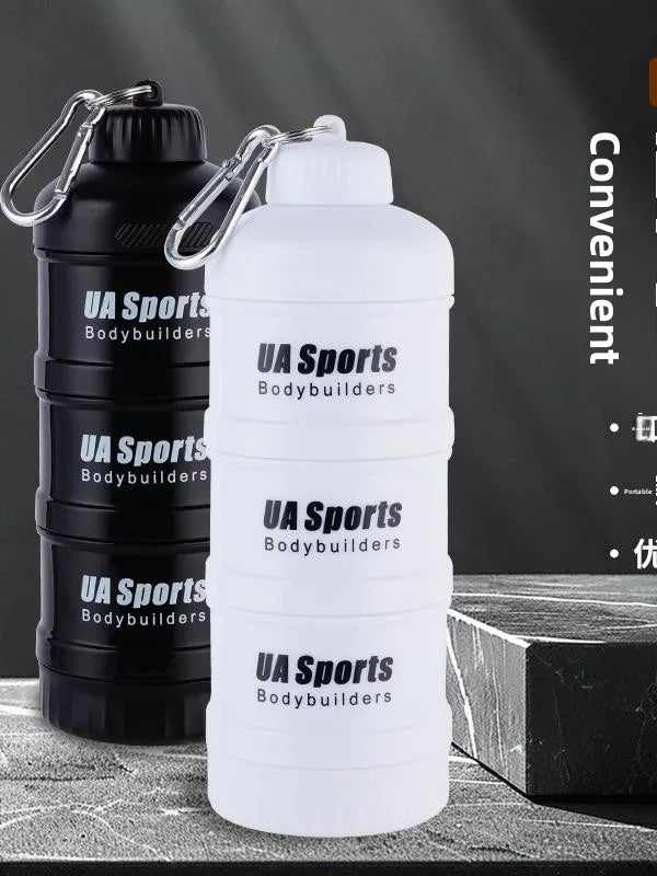 Portable Protein Powder Funnel & Capsule Storage Cup