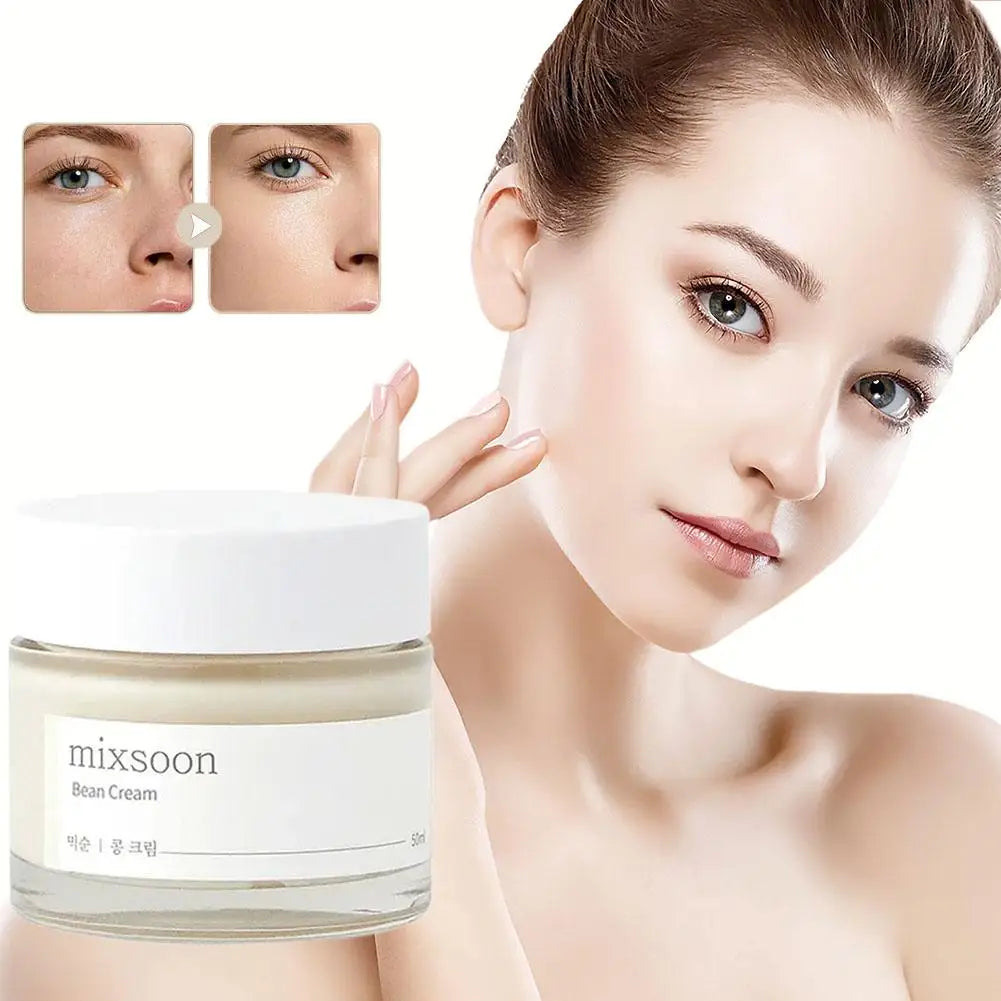 Mixsoon Bean Cream — 50 ml (Long-Lasting Hydration & Brightening Moisturizer)