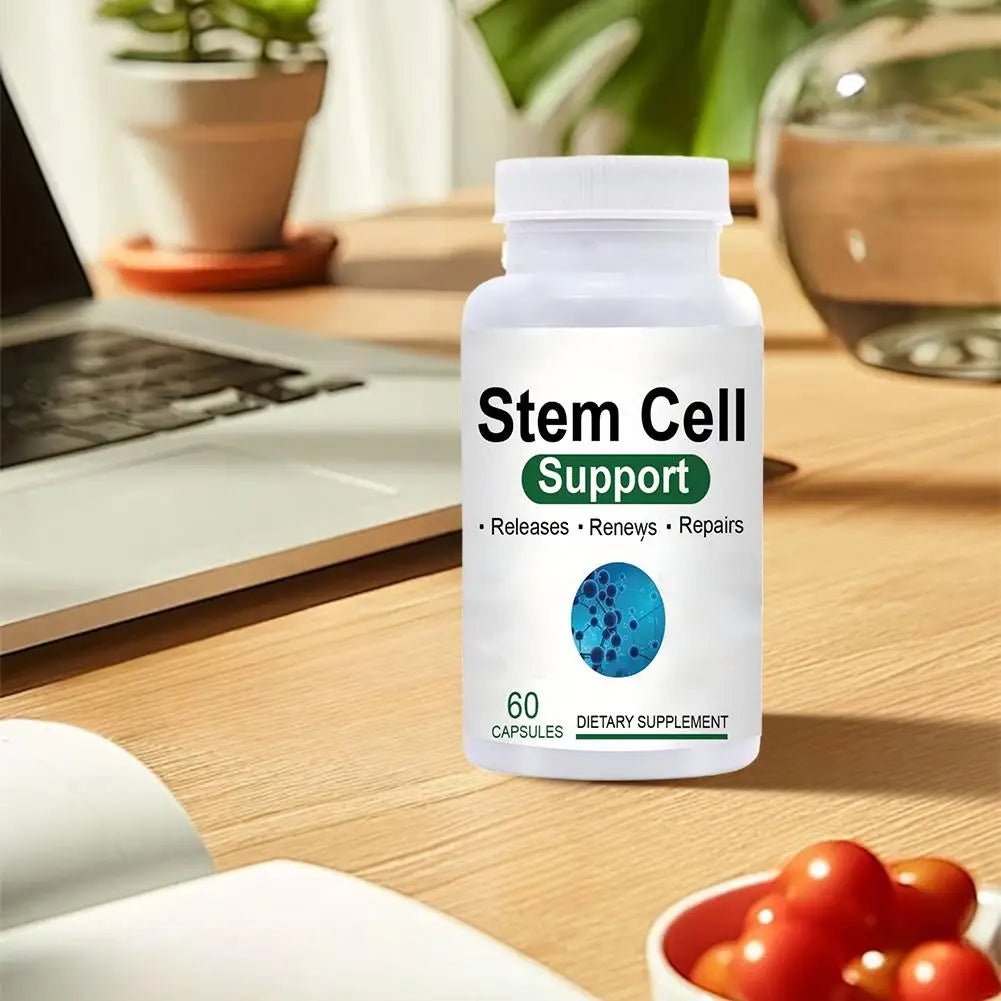Stem Cell Repair Supplement — Cognitive Support & Healthy Aging with Organic Sea Buckthorn (60 Capsules, Unisex)