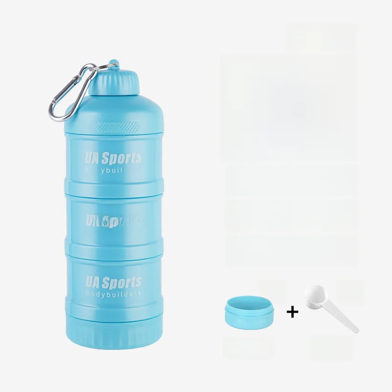Portable Protein Powder Funnel & Capsule Storage Cup