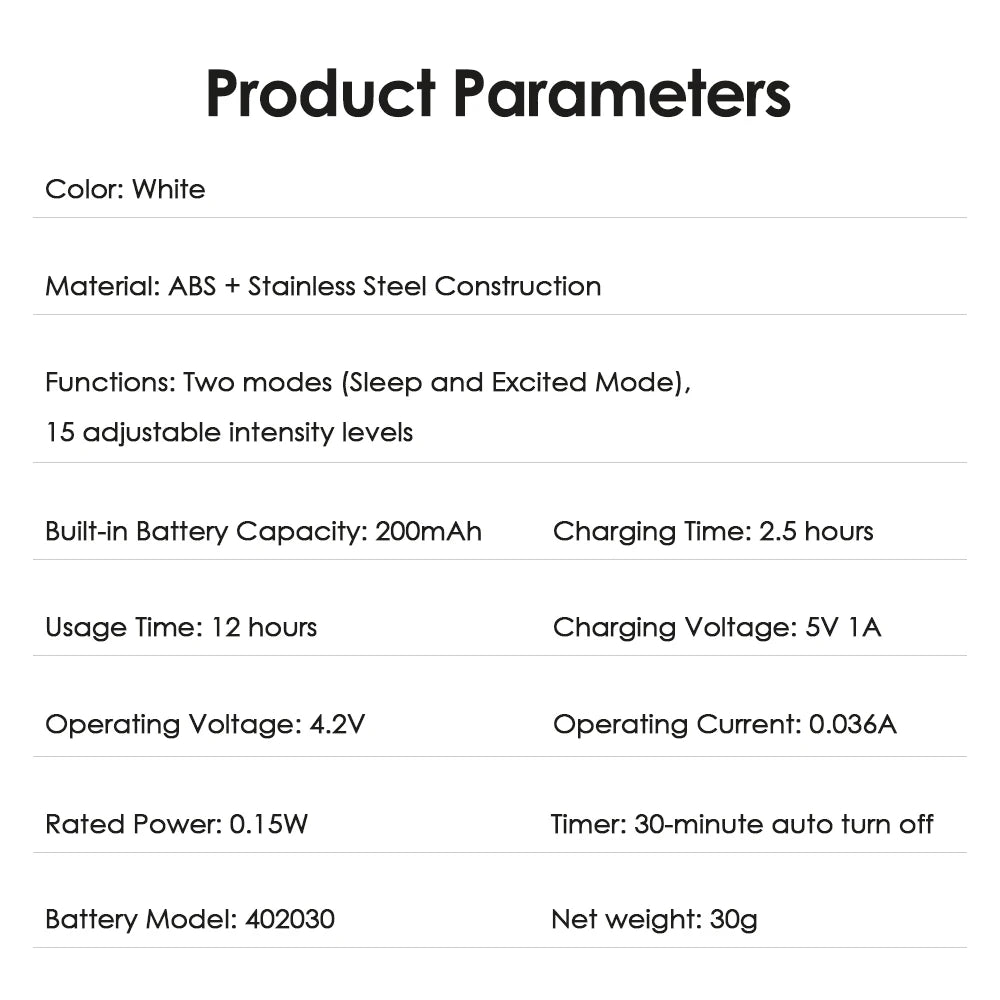 Smart Sleep Instrument — Handheld Pulse Stimulation Device for Relaxation & Sleep Support (Rechargeable, Unisex)