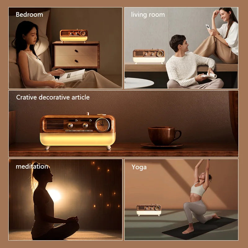 Bluetooth Retro Sleep Speaker with LED Mood Light
