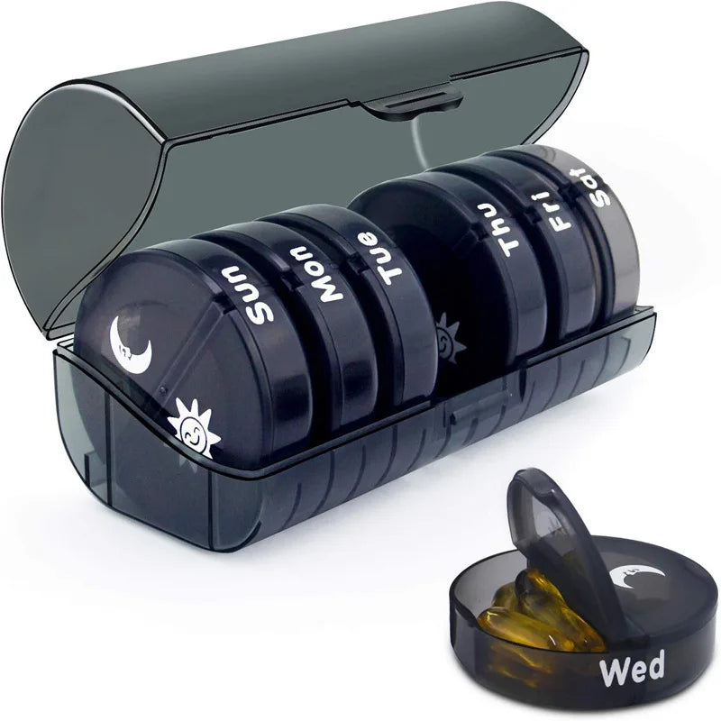 1PC Weekly Pill Case – 7-Day Portable Pill Organizer