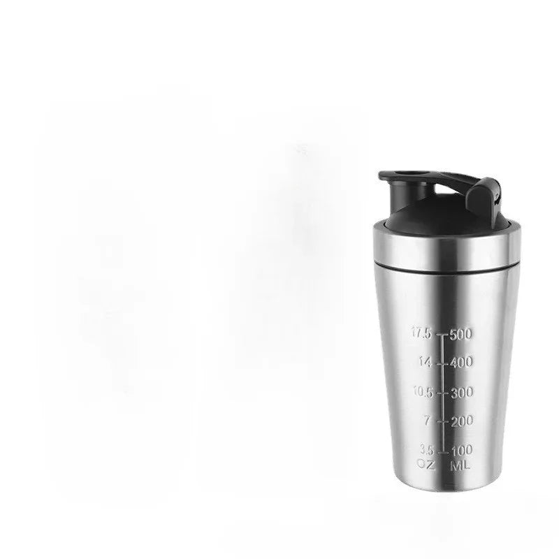 Stainless Steel Double-Layer Sports Shaker Bottle