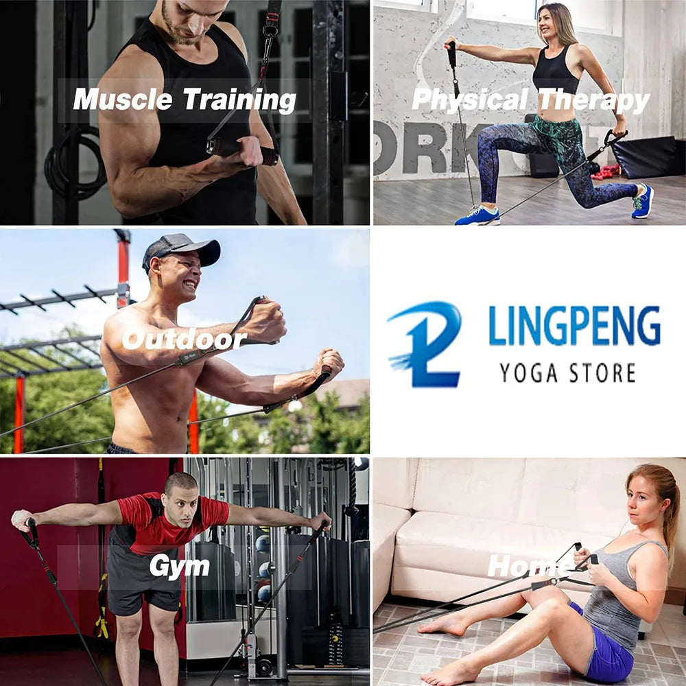 Resistance Bands Set – Tension Pull Rope for Men & Women