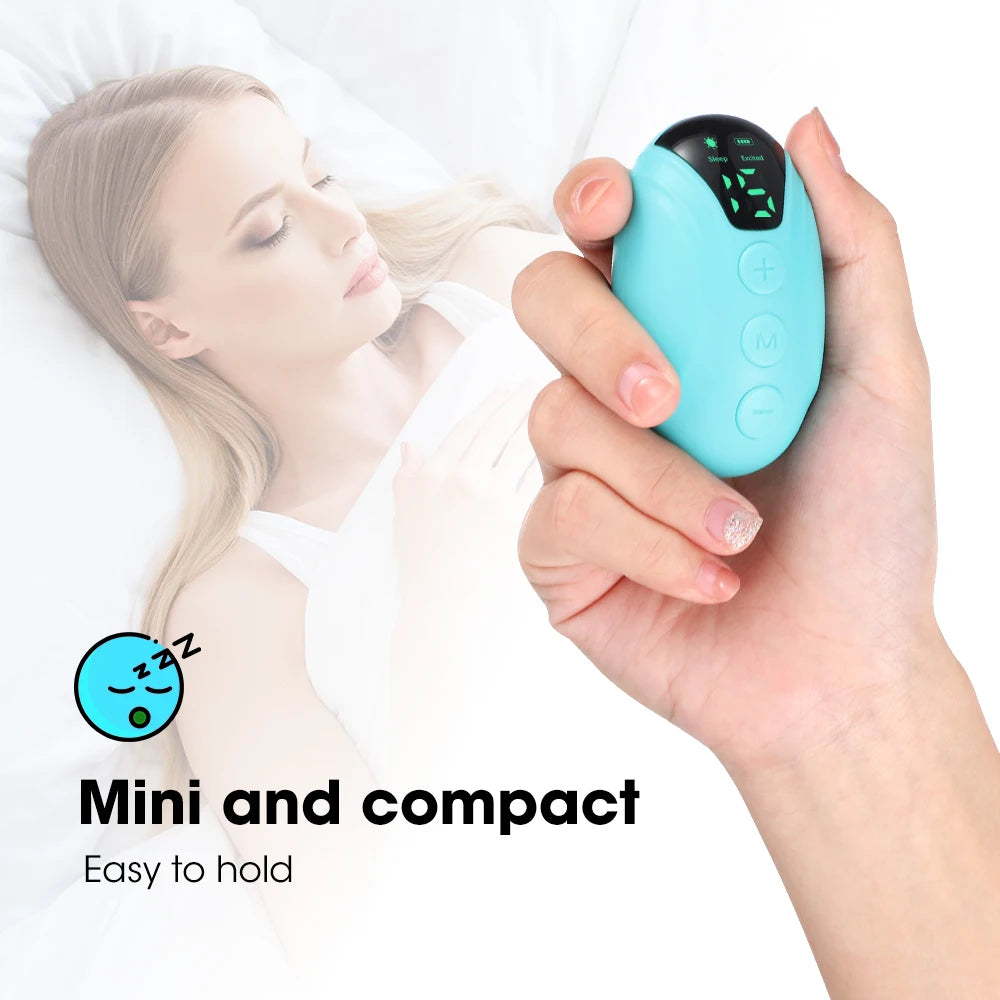 Smart Sleep Instrument — Handheld Pulse Stimulation Device for Relaxation & Calm Sleep Support (Rechargeable, Unisex)