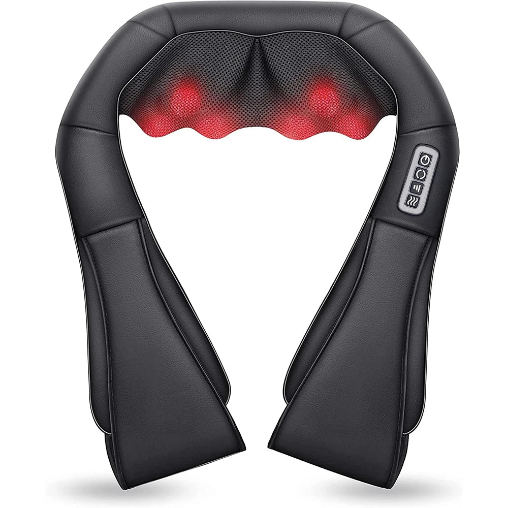Shiatsu Heated Neck & Shoulder Massager Pillow