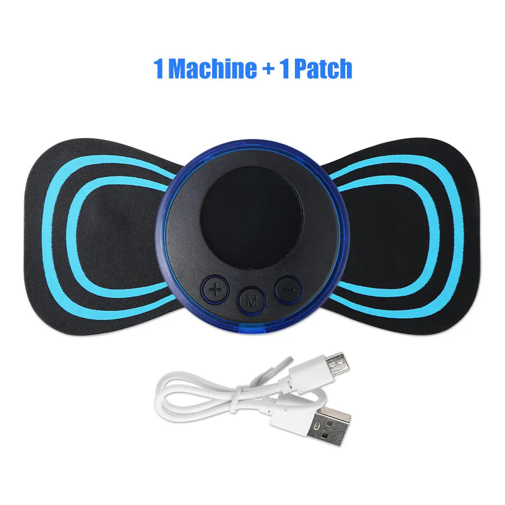 Mini EMS Neck Massager – Portable Cervical Pain Relief Patch