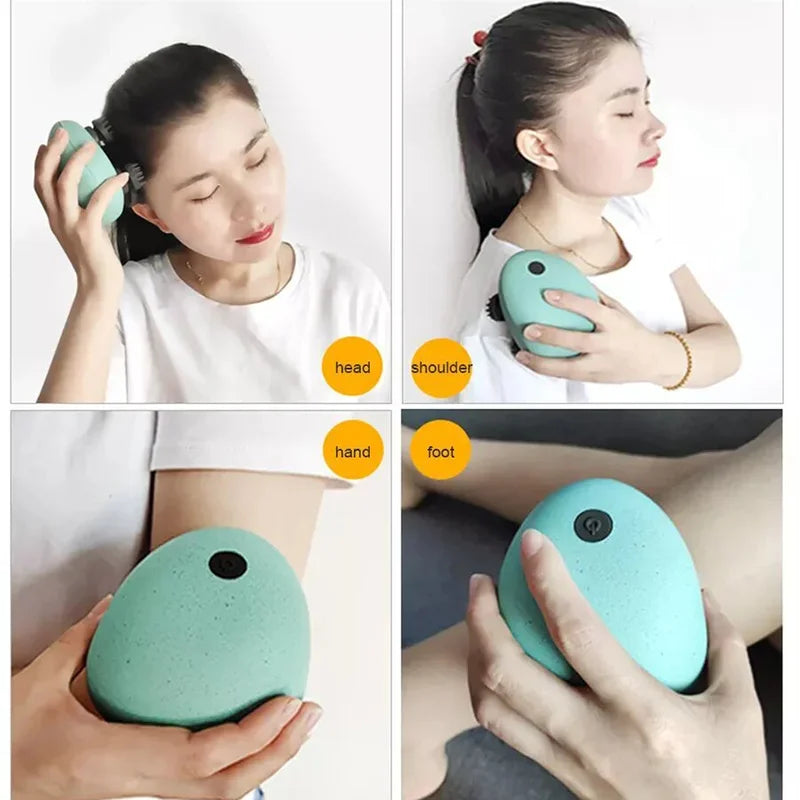 Electric Scalp & Body Massager — Handheld Relaxation Tool for Stress Relief & Everyday Comfort (Compact, Unisex)