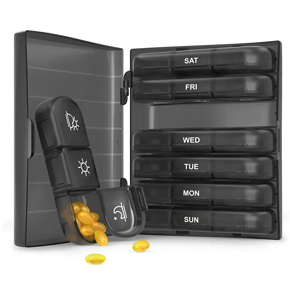 1PC Weekly Pill Case – 7-Day Portable Pill Organizer
