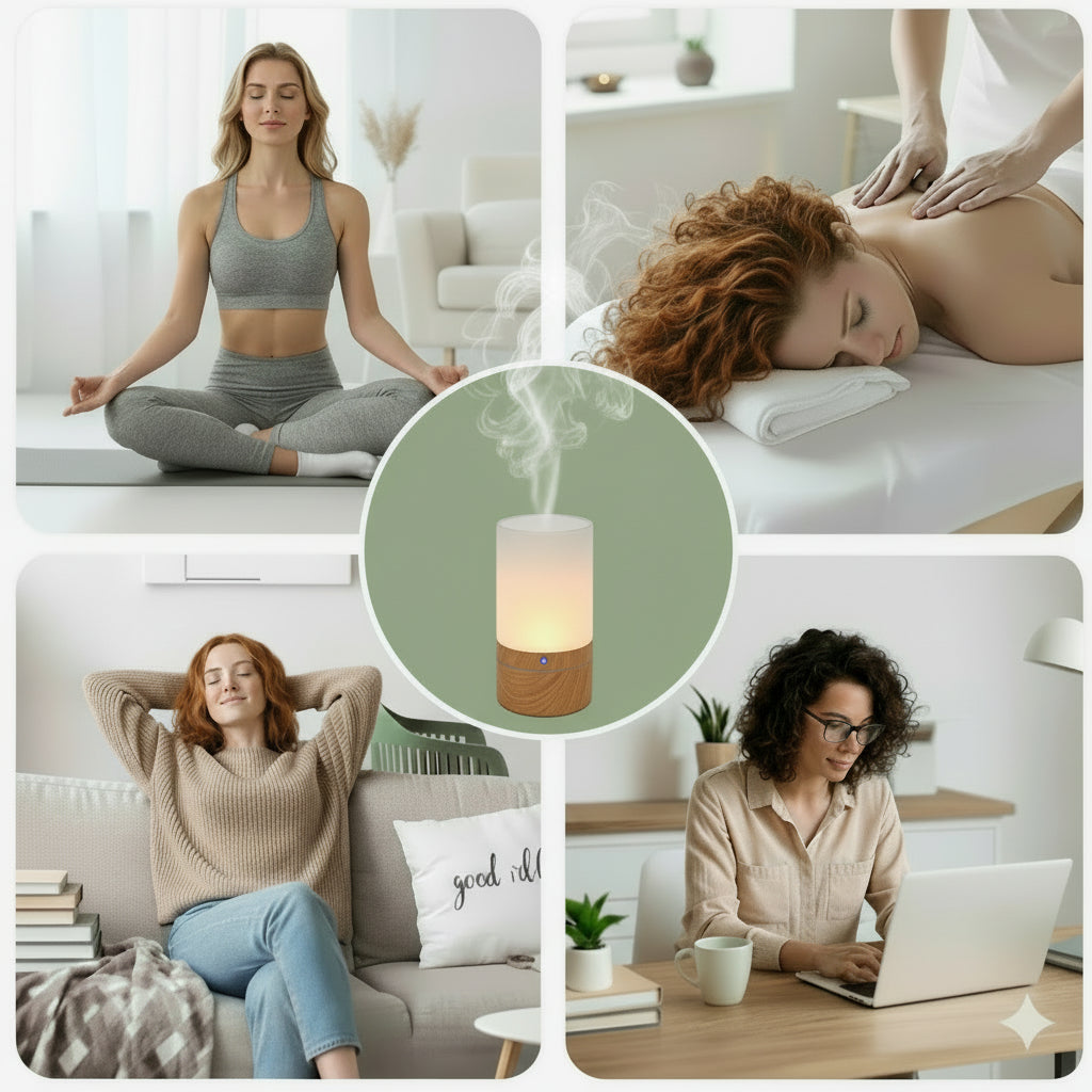 Wooden Incense Holder with Removable Glass Ash Catcher — Mess-Free Incense Burner for Meditation, Yoga & Spa Rituals