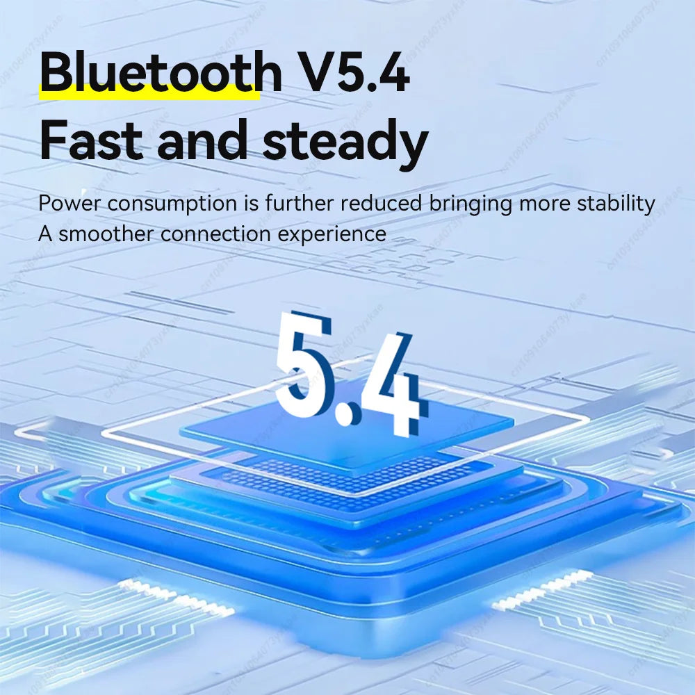 X55 Mini Wireless Bluetooth 5.3 Earbuds — Sport Ear Hooks, Active Noise Cancelling & HiFi Stereo (Charging Case Included)