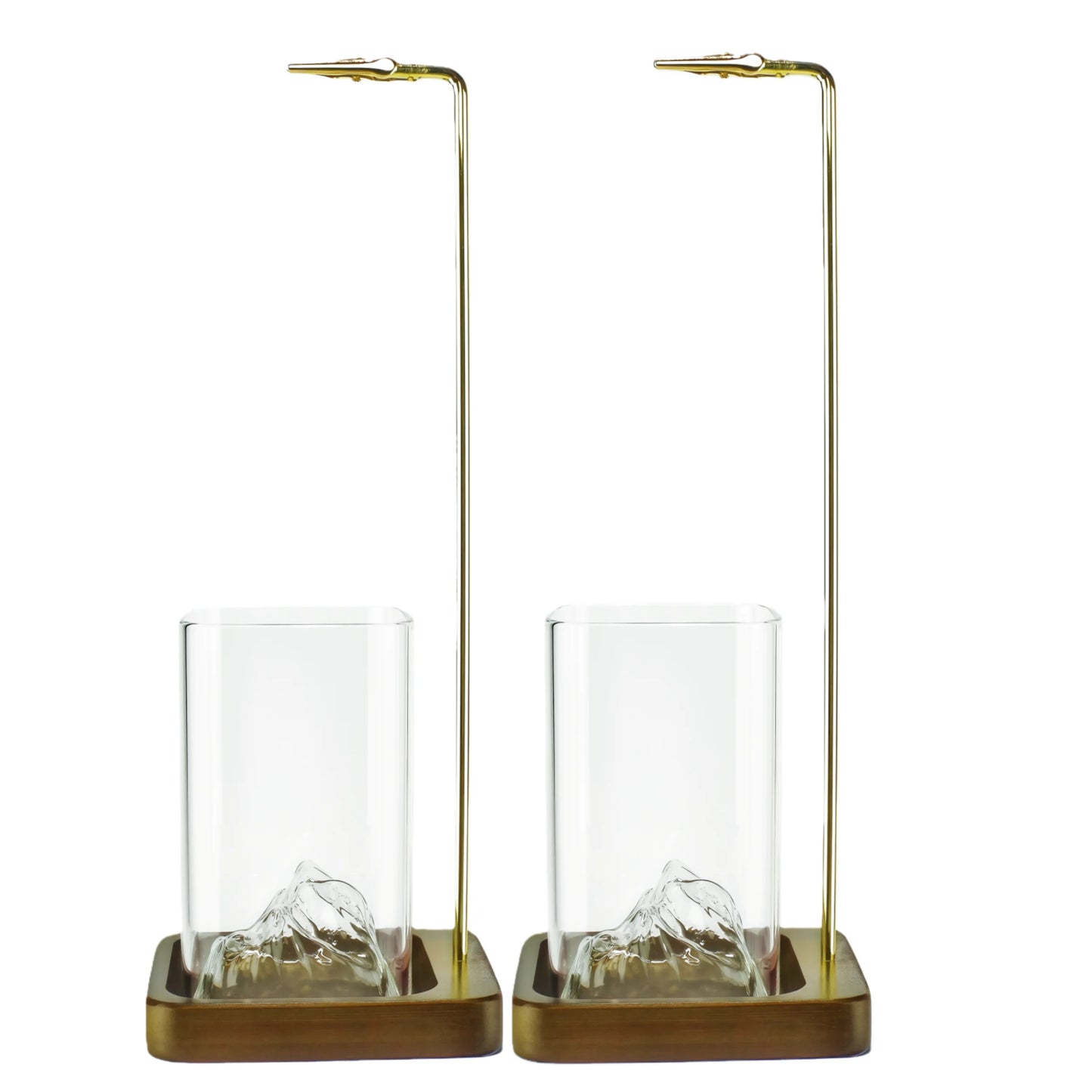 Wooden Incense Holder with Removable Glass Ash Catcher — Mess-Free Incense Burner for Meditation, Yoga & Spa Rituals