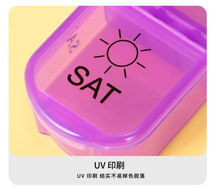 1PC Weekly Pill Case – 7-Day Portable Pill Organizer