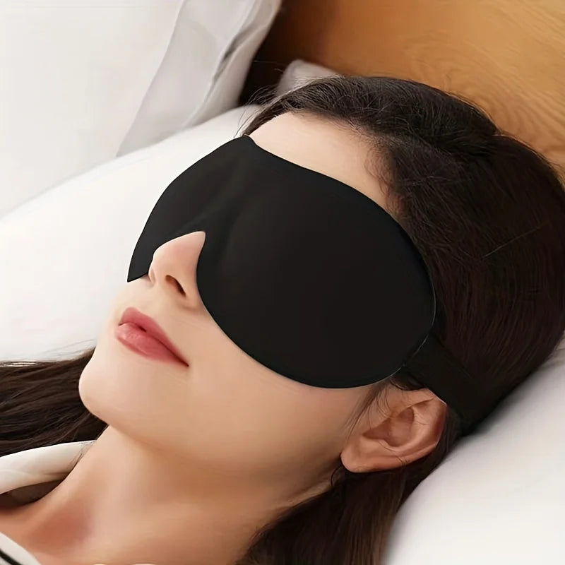 3D Contoured Sleep Mask – 100% Light Blocking Eye Cover