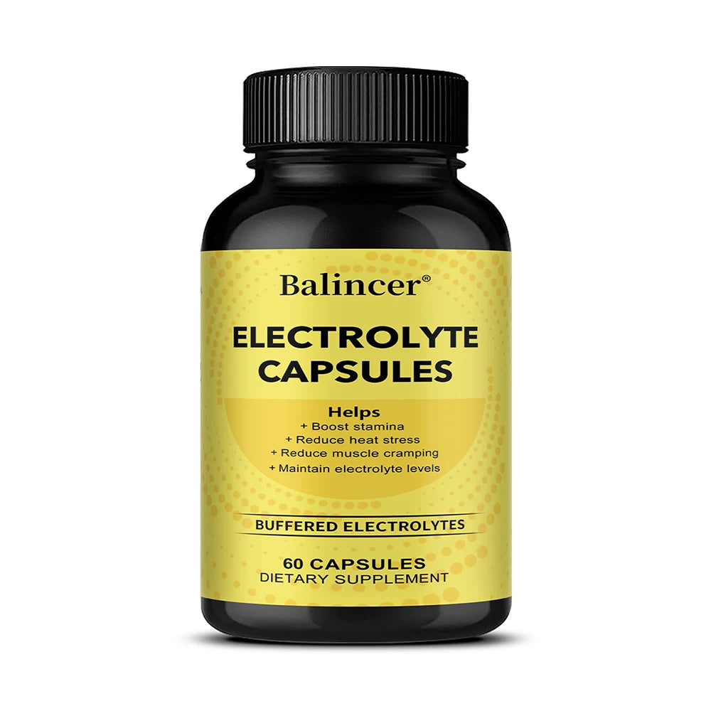 Electrolytes Capsules with Vitamin D3 — Hydration, Muscle & Energy Support (Unisex, US Origin)