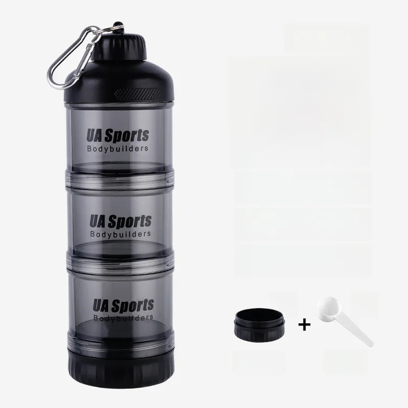 Portable Protein Powder Funnel & Capsule Storage Cup