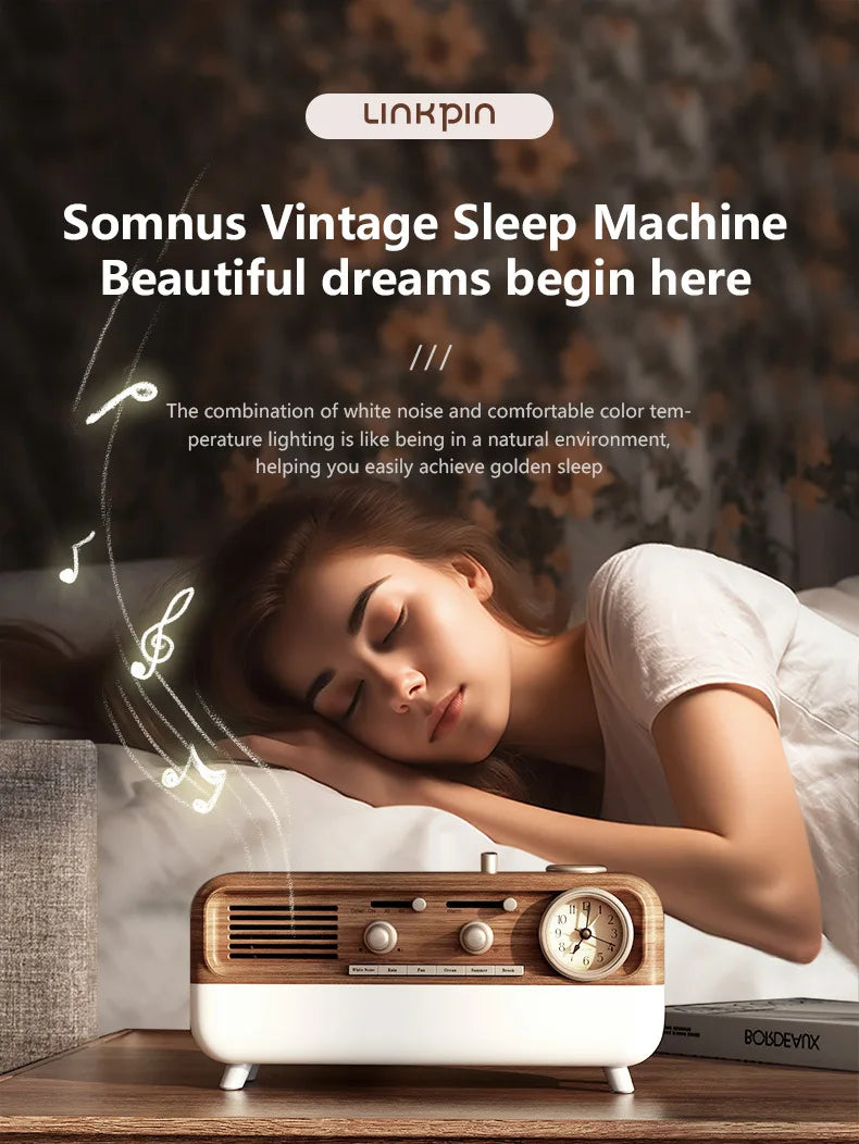 Bluetooth Retro Sleep Speaker with LED Mood Light