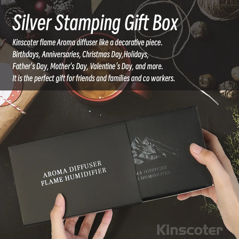 Kinscoter Flame Aroma Diffuser & Humidifier