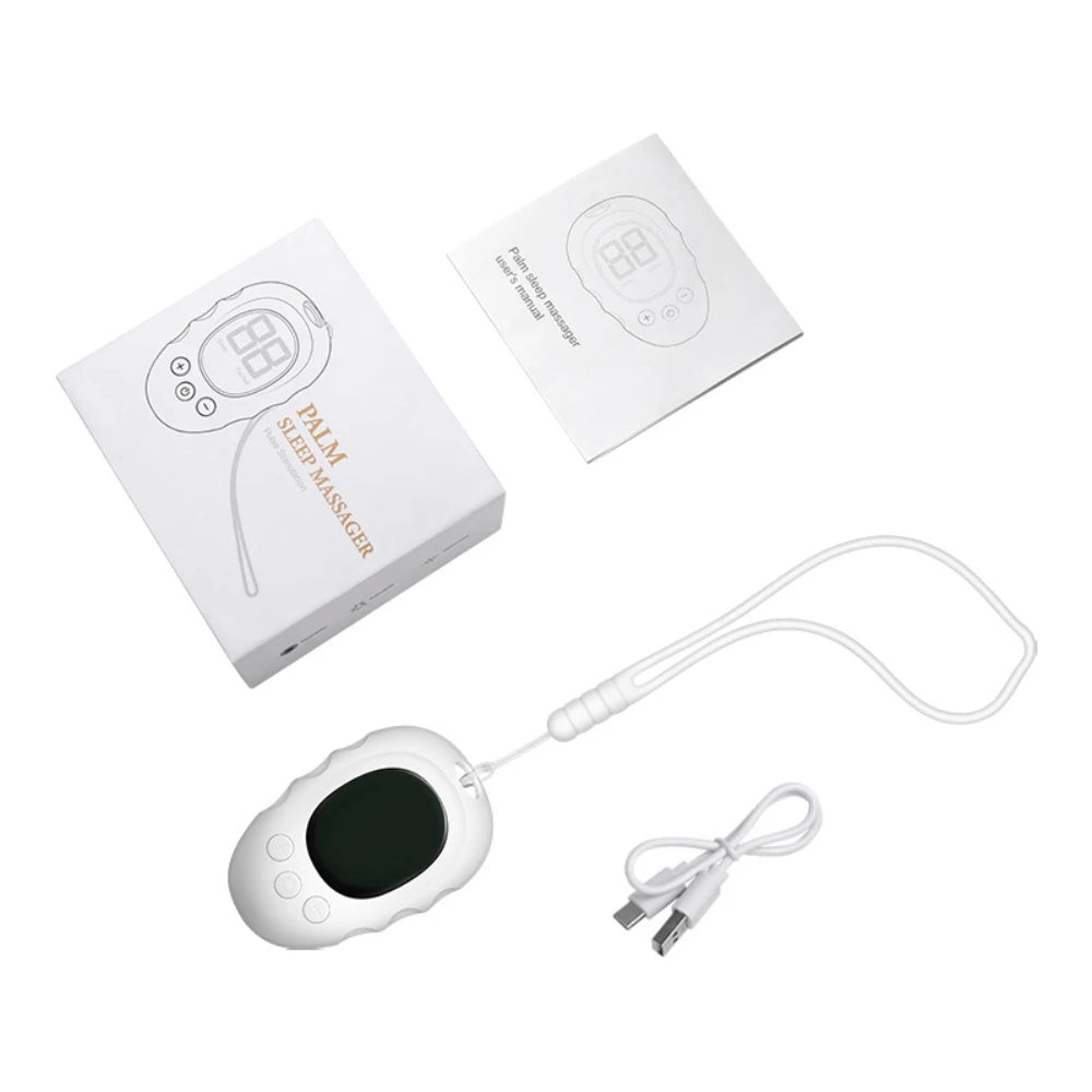 Microcurrent Sleep Aid Device — Handheld CES Relaxation Support for Calm Nights & Stress Relief (Rechargeable, Unisex)