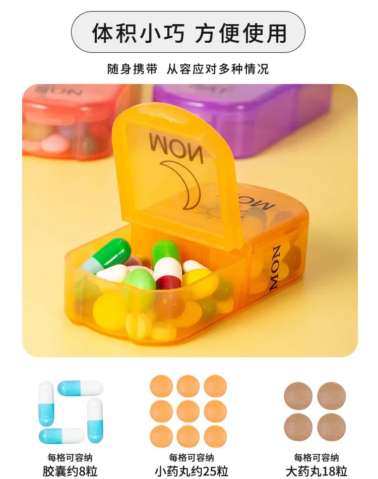 1PC Weekly Pill Case – 7-Day Portable Pill Organizer