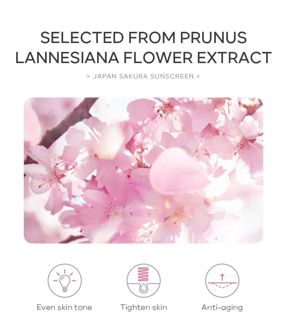 Laikou Sakura Whitening Cream — SPF 50 Sunscreen & Moisturizing Facial Protector (30 g)