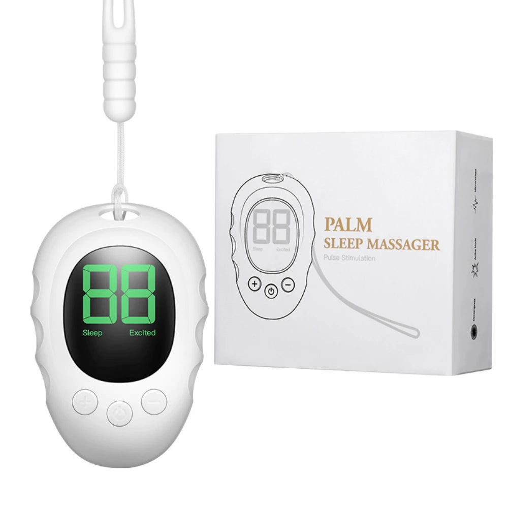 Handheld CES Microcurrent Sleep Aid — EMS Pulse Relaxation Device for Calm & Stress Relief (Rechargeable, Unisex)