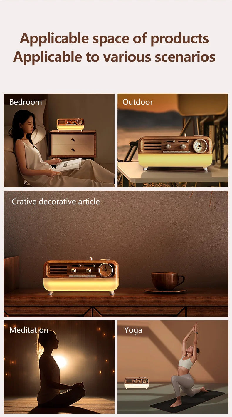 Bluetooth Retro Sleep Speaker with LED Mood Light