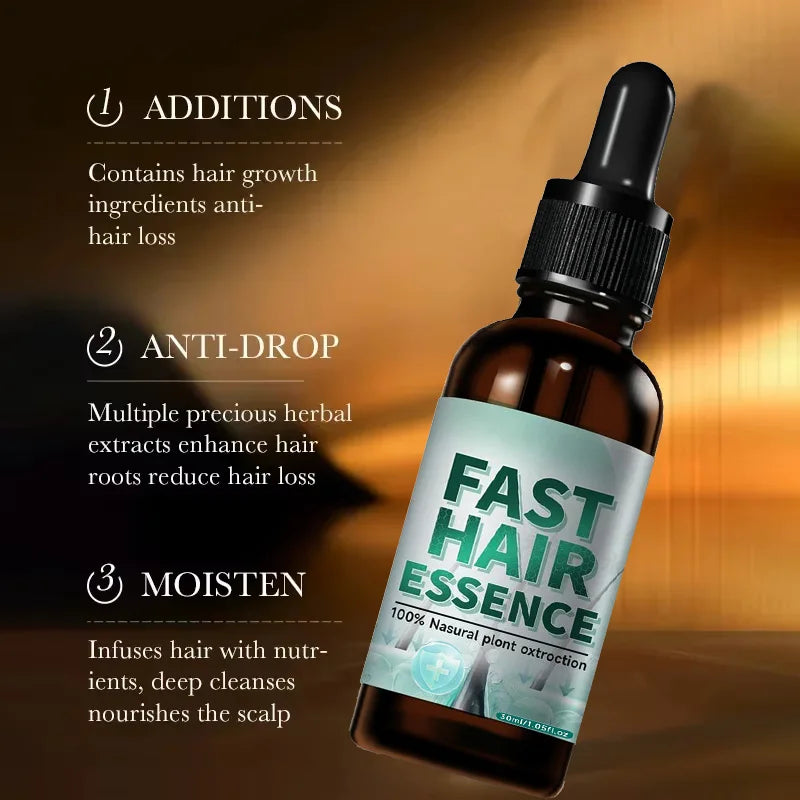 Hair Growth Essential Regrowth Serum — Anti-Hair Loss Nourishing Scalp Essence with Polygonum Extract, Peptides & Hyaluronic Complex (30 ml)