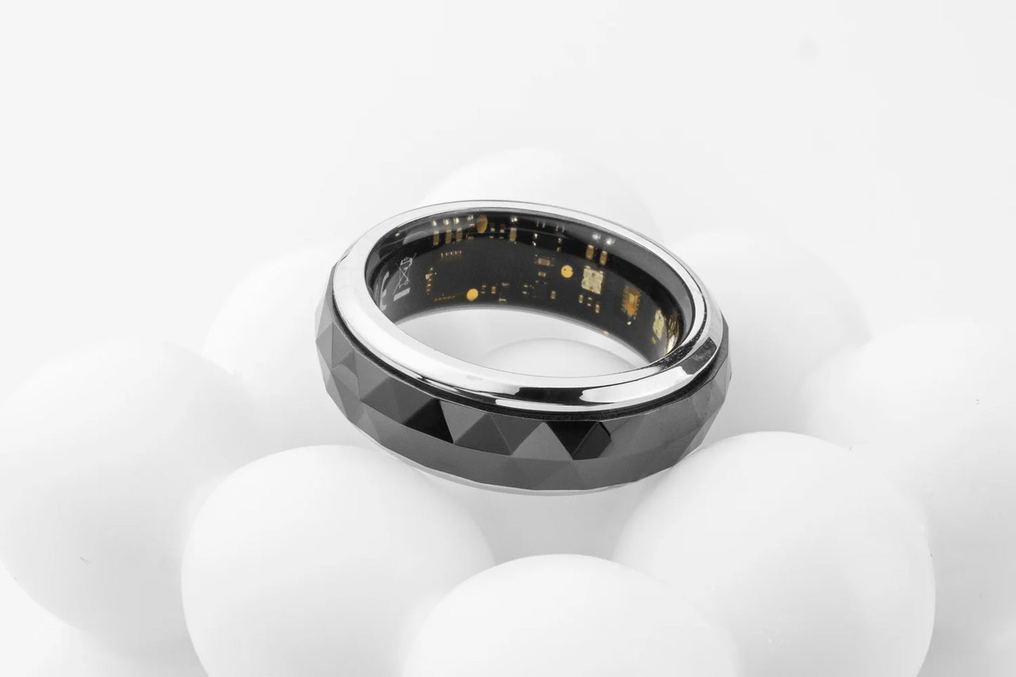 COLMI R11 Smart Ring — Wellness Tracker & Fidget Spinner Ring with Sleep Monitor, Stress Tracking & Charging Case (5ATM Waterproof)