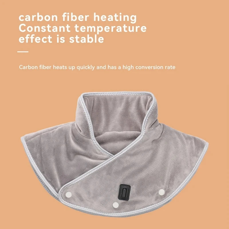 USB Heated Neck & Shoulder Massager Wrap