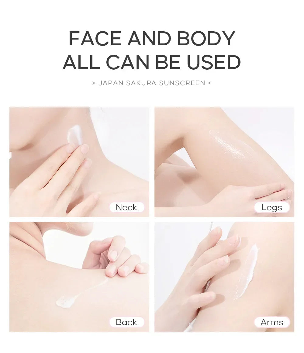 Laikou Sakura Whitening Cream — SPF 50 Sunscreen & Moisturizing Facial Protector (30 g)